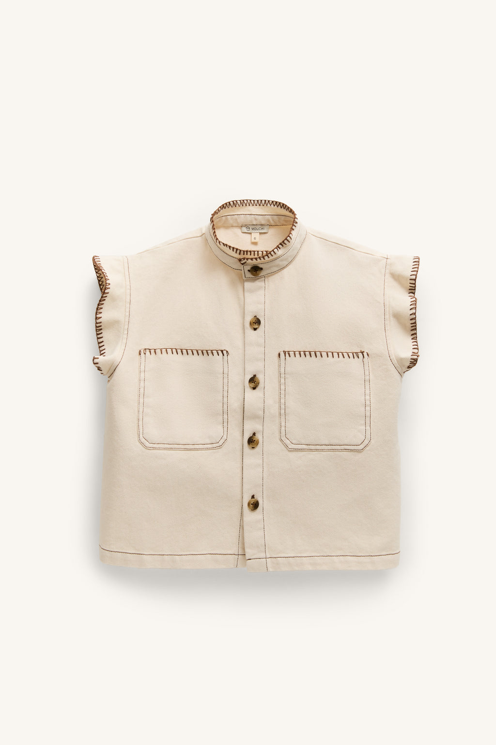 CHALECO DENIM CRUDO
