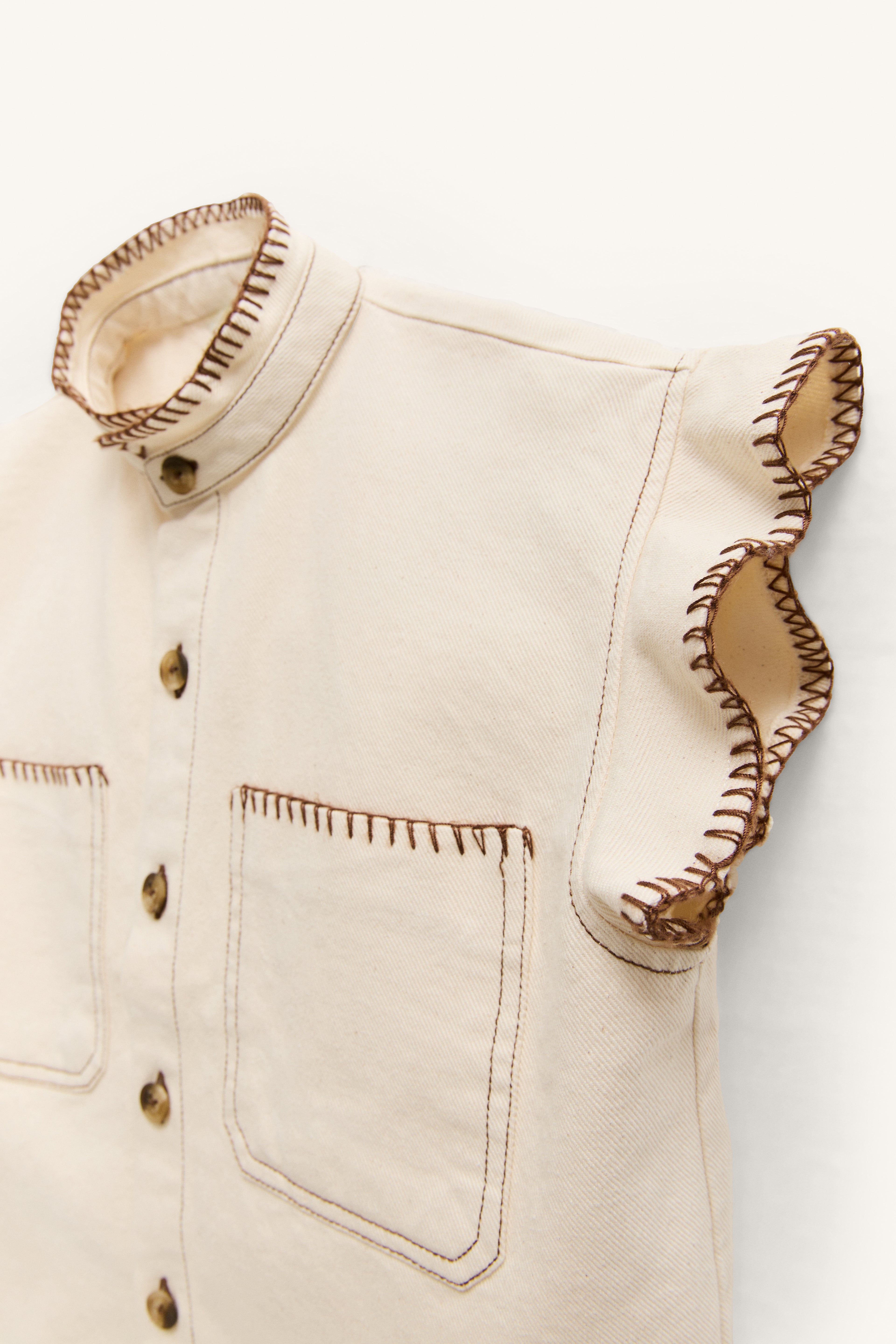 CHALECO DENIM CRUDO